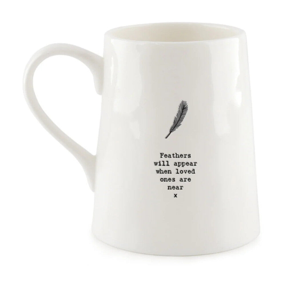 Porcelain Feather Mug