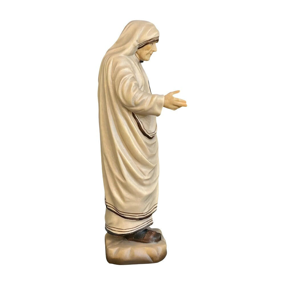 Saint Teresa of Calcutta Statue in Maple and Lime Wood Val Gardena