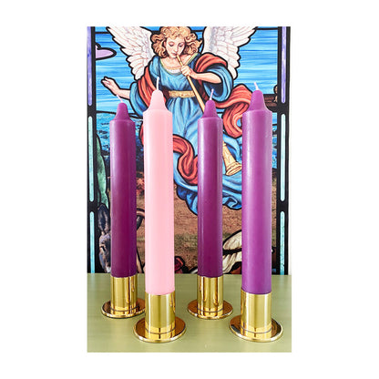 1 1/2" Diameter Solid Brass Candle Holder