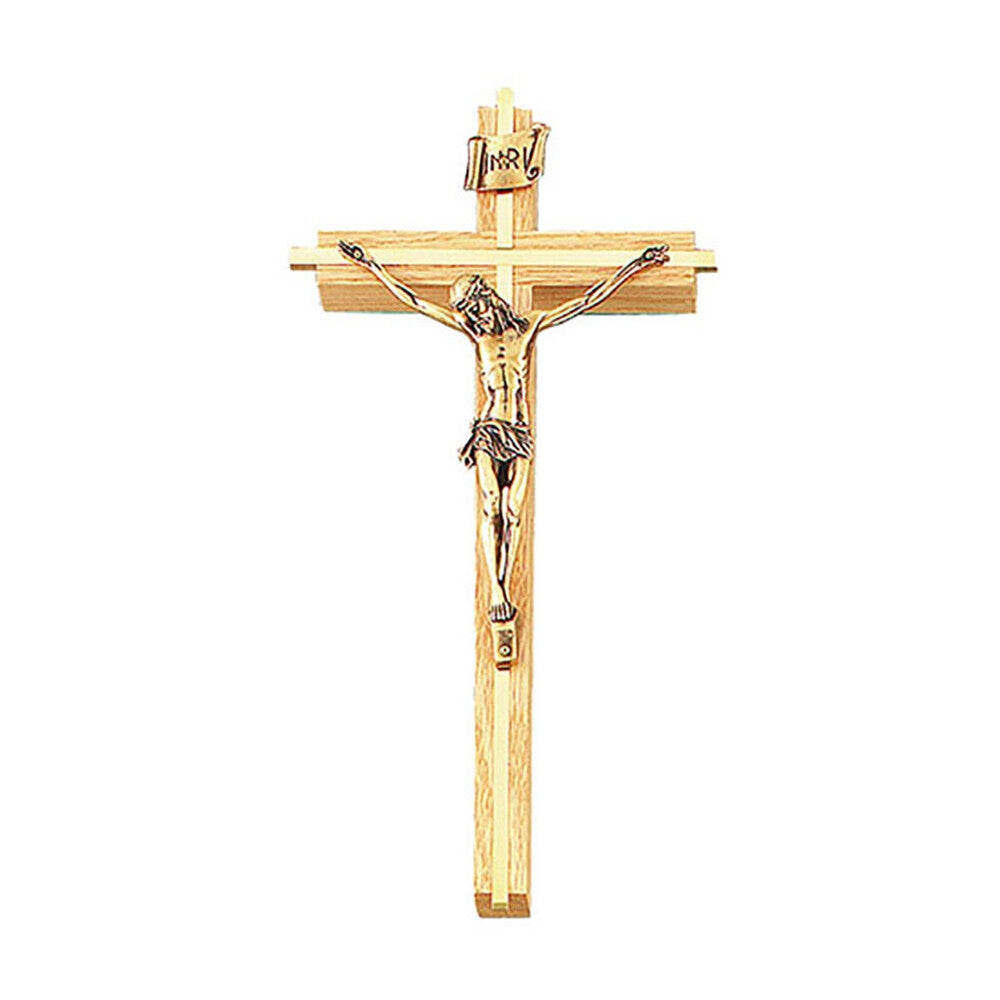 10" High Crucifix with Silver Inlay, Style JC-8935-K