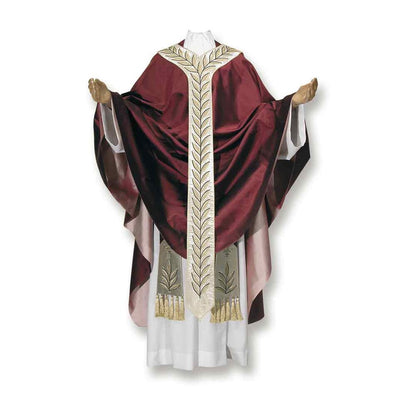 Pure Silk Embroidered Gothic Style Chasuble