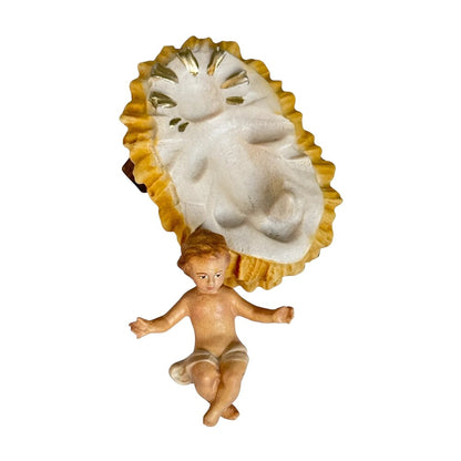 Baby Jesus with Crib - Maple Wood