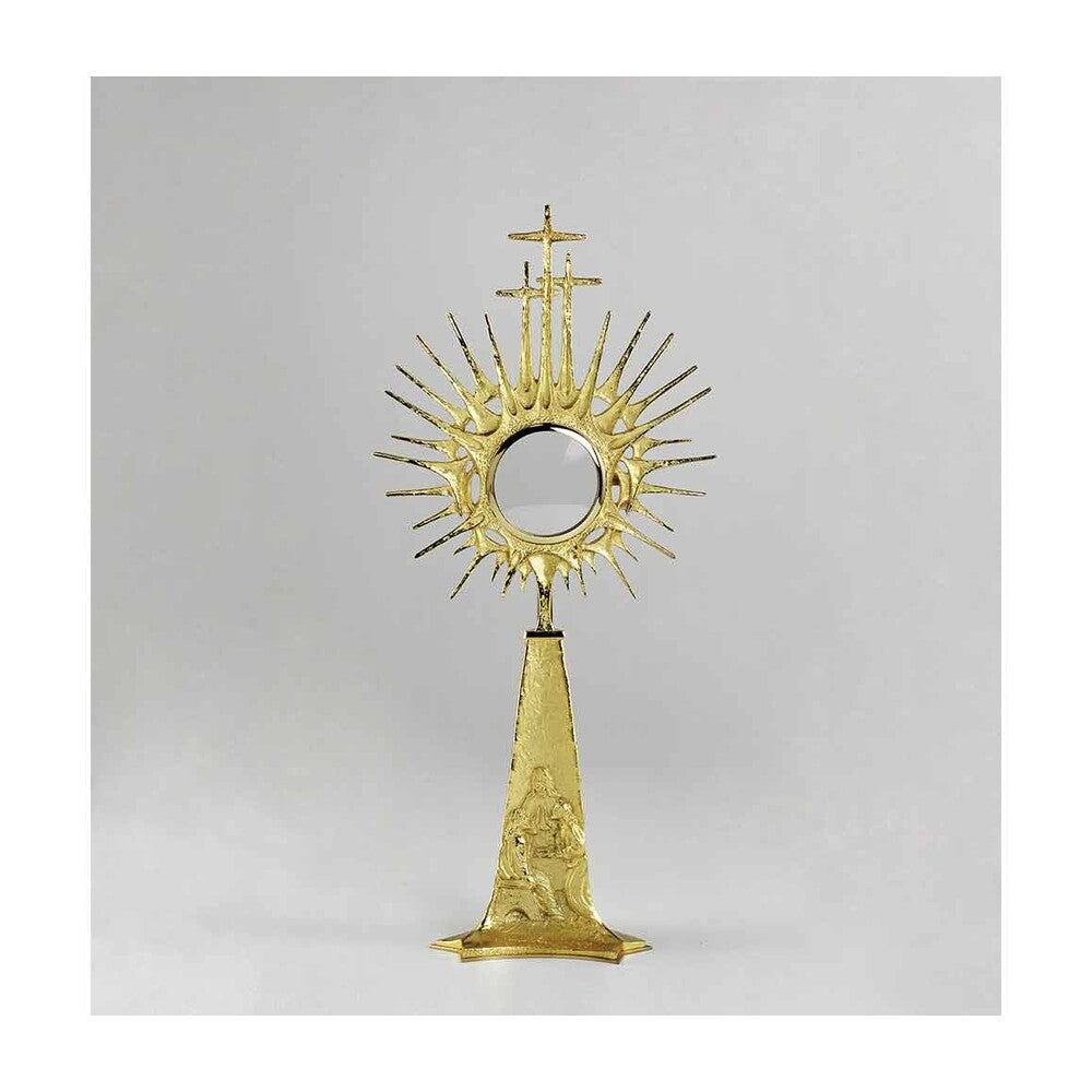 19 1/4" High Gold Plated Monstrance