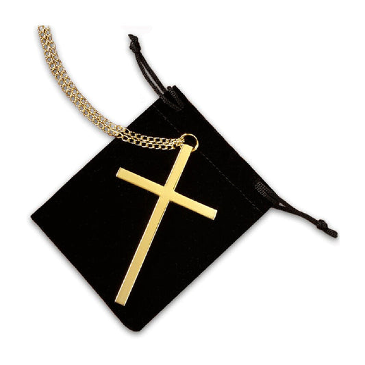 Gold Plate Clergy Cross