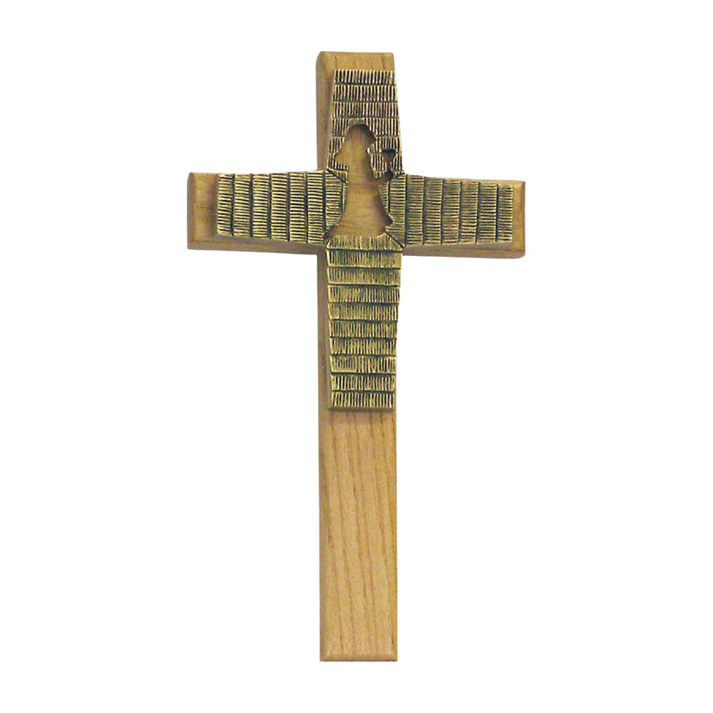 First Communion Oak Wall Cross - Girl