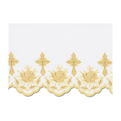 Gold Silk Embroidered Altar Cloth - Design BV1108G