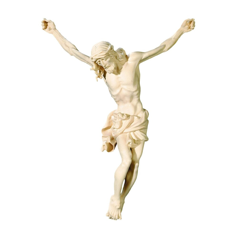 Hand Carved Baroque Corpus of Christ in Val Gardena Wood