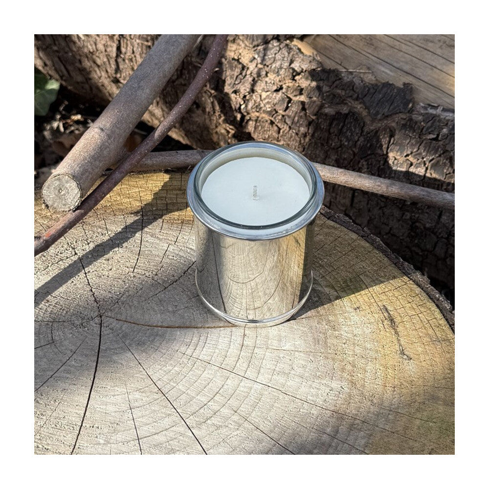 Plain Pewter Candle Votive