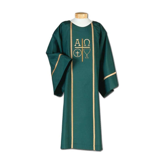 Alpha, Omega, Wafer & Chalice Gold Embroidery Dalmatic