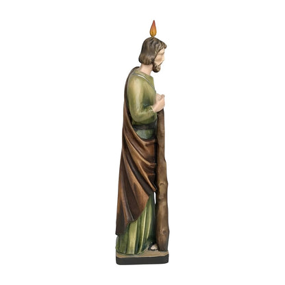 Statue of Saint Jude Thaddeus Carved in Val Gardena Wood