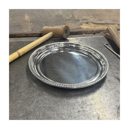 Medium Gadroon Rim Pewter Tray