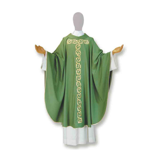 Pure Wool St Mark's Green Chasuble - Available in 4 Liturgical Colours