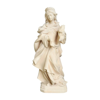St. Christina Wooden Sculpture Painted and Gilded from Val Gardena