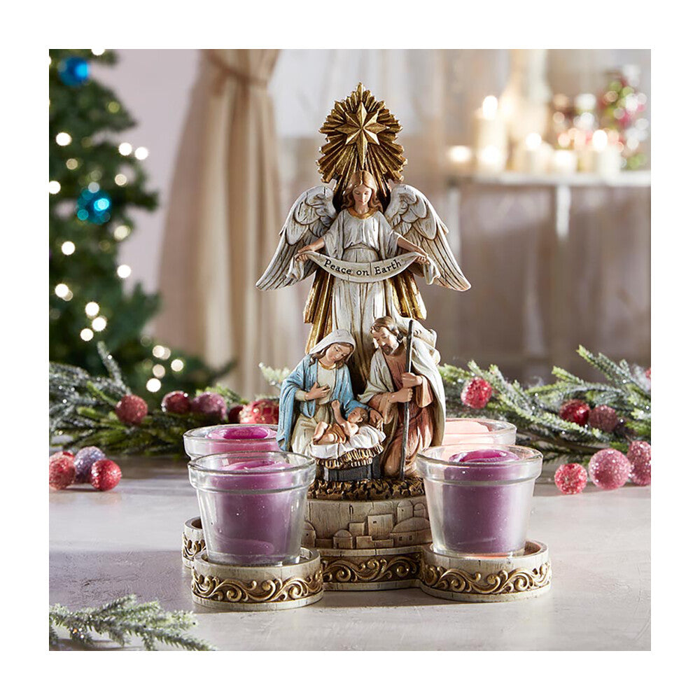 Nativity Advent Candleholder
