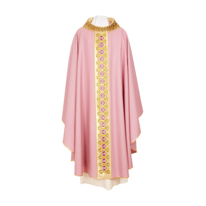 Pure Silk Geometry of Crosses Gothic Style Chasuble
