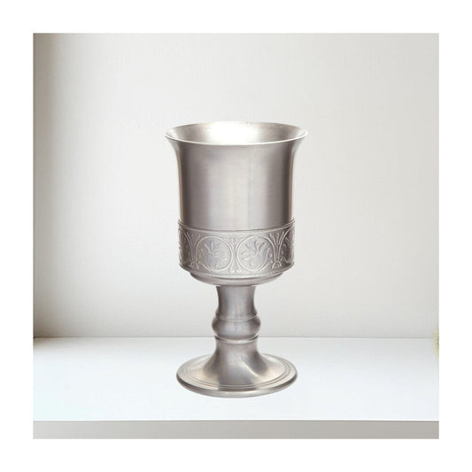 Medieval Antique Finish Pewter Chalice