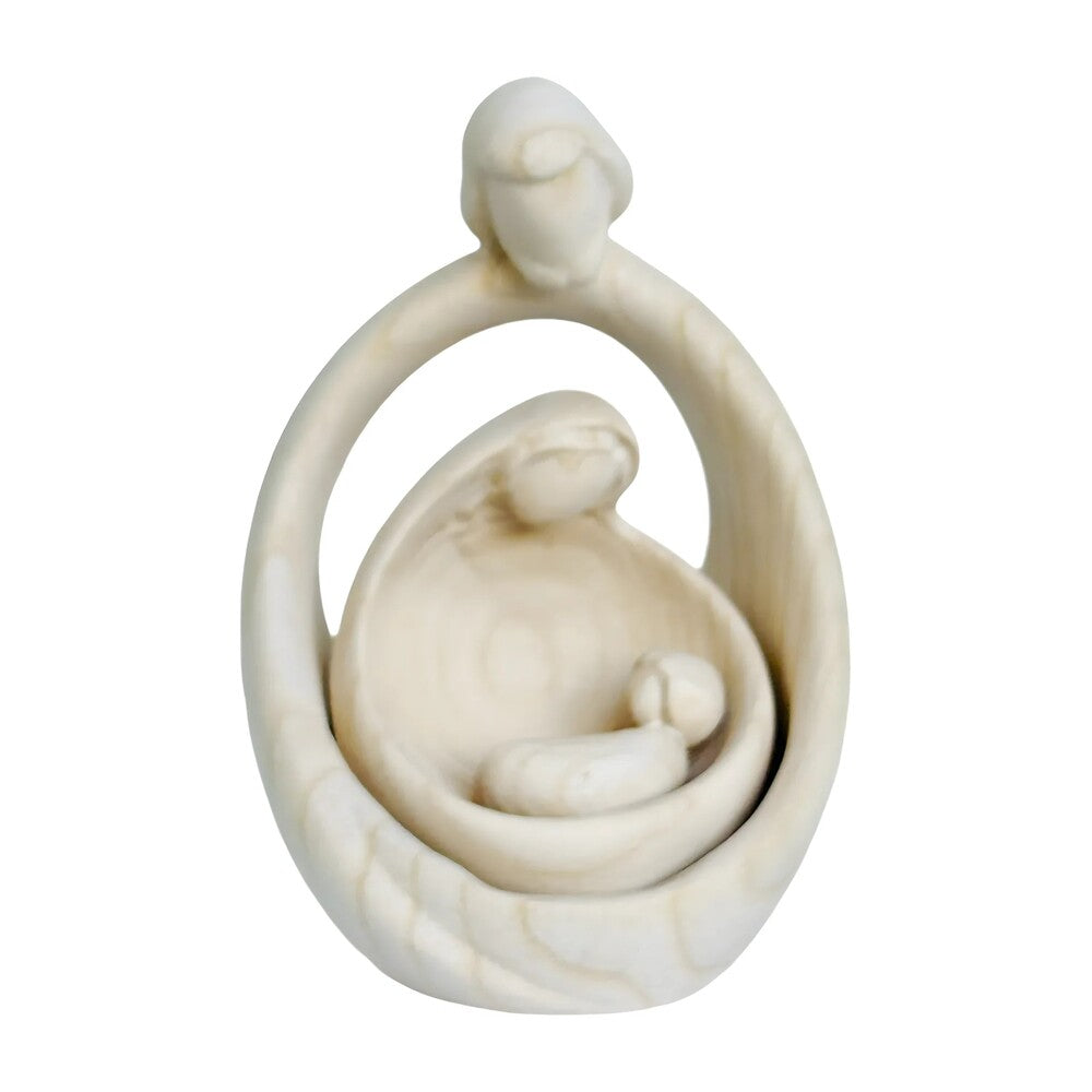 Sacred Family Modern Minimalist Nativity Scene - Wood Sculpture