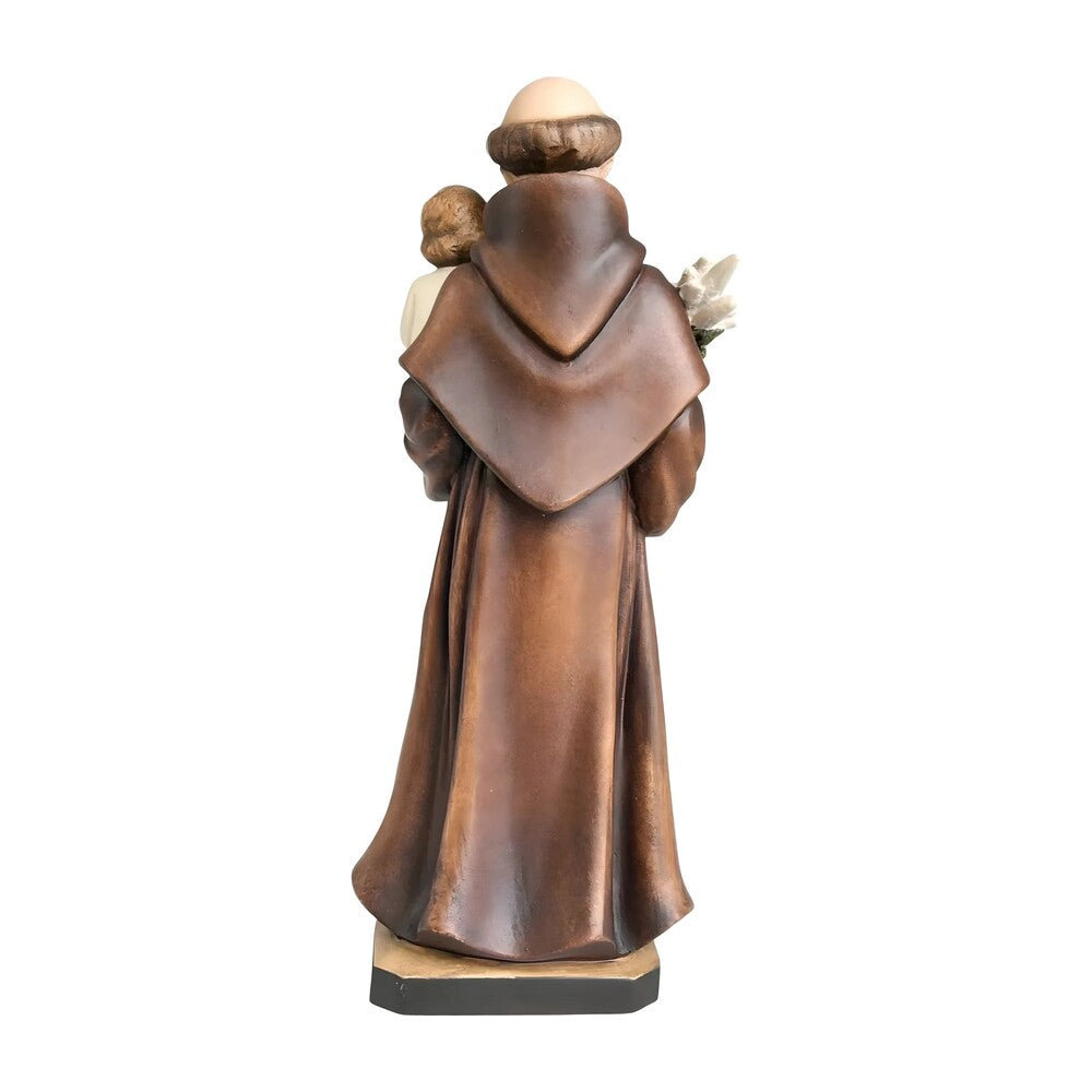 Saint Anthony of Padua and Infant Jesus statue carved in wood