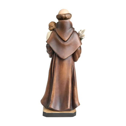 Saint Anthony of Padua and Infant Jesus statue carved in wood