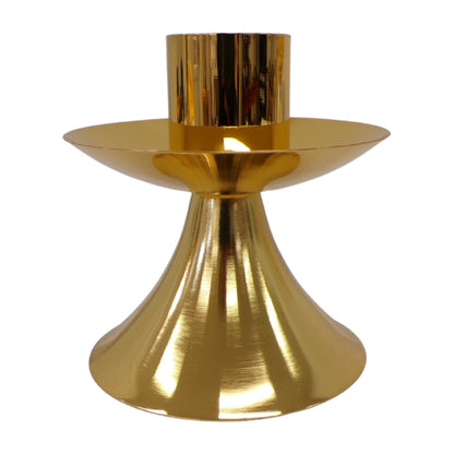 Single Flame Brass Candlestick