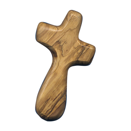 Olive Wood Holding Cross