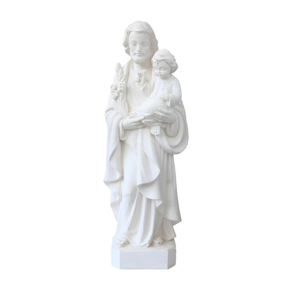Saint Joseph with Child and Lily, Fiberglass Statue