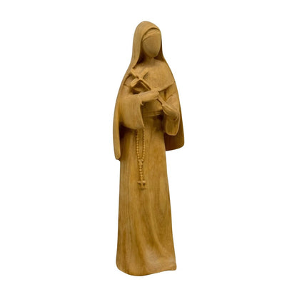 Saint Rita of Cascia Wooden Statue Carved | Modern Design Val Gardena