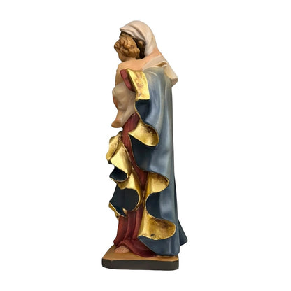 Our Lady of the Heart with Child statue in carved wood from Val Gardena