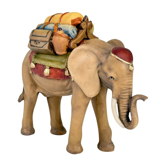 Elephant with Load in Maple Wood