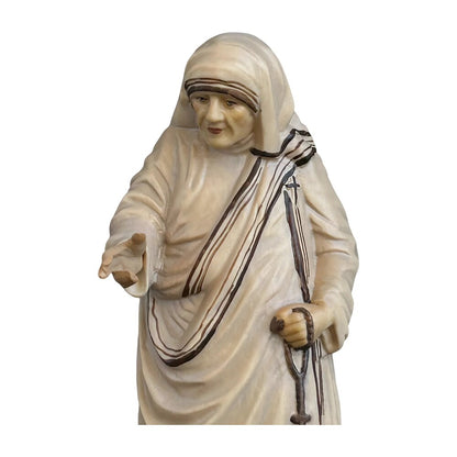 Saint Teresa of Calcutta Statue in Maple and Lime Wood Val Gardena