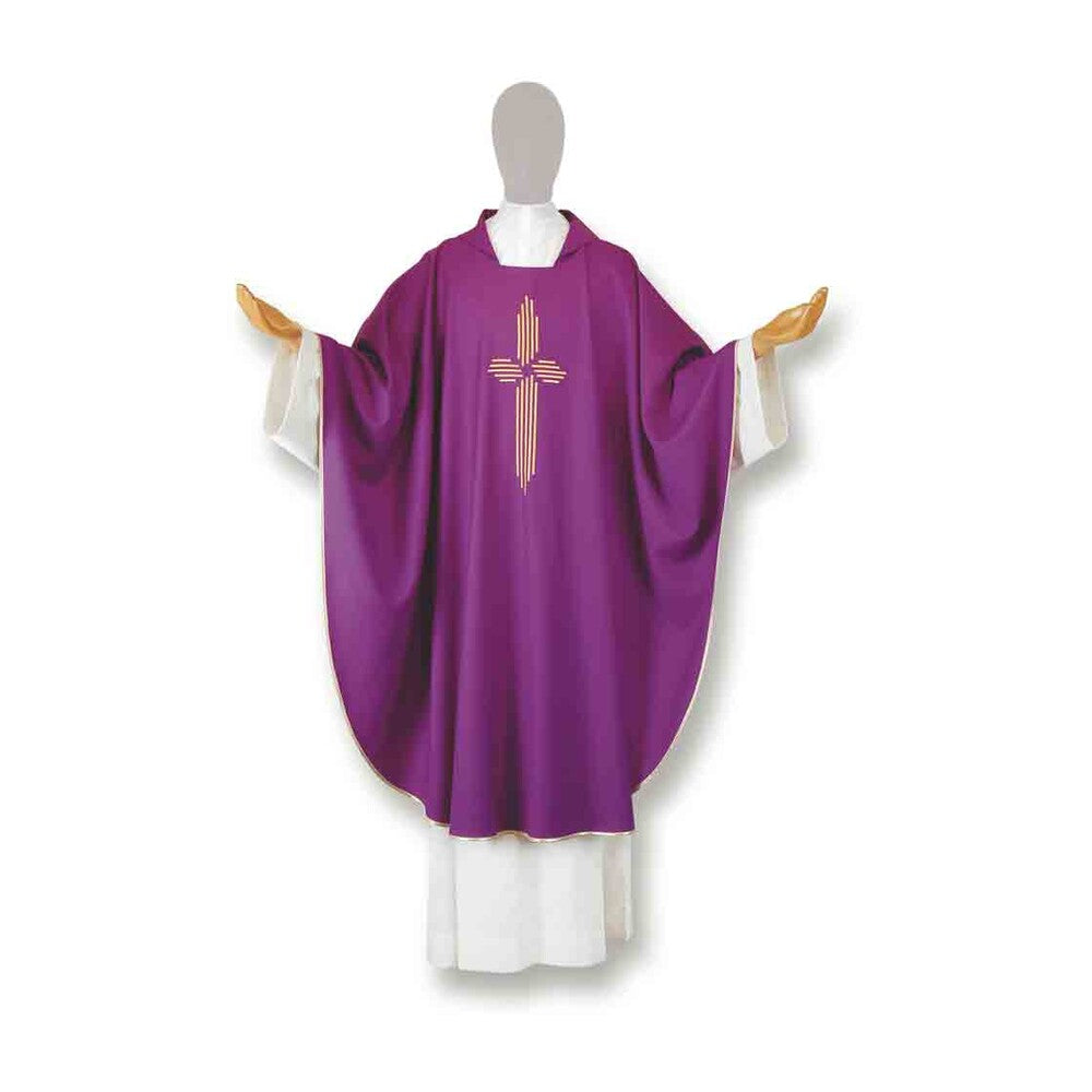 Wool/Terylene Concelebration Chasuble - Available in 4 Liturgical Colours