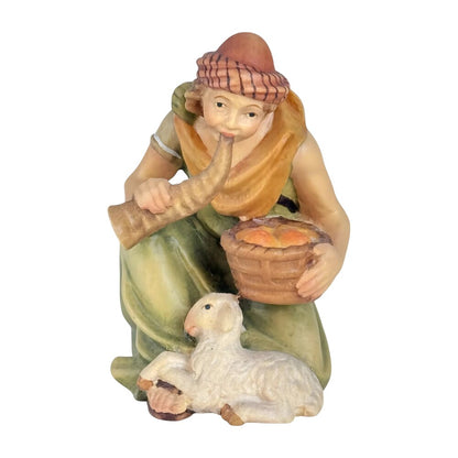 Shepherd with Horn and Lamb - Maple Wood