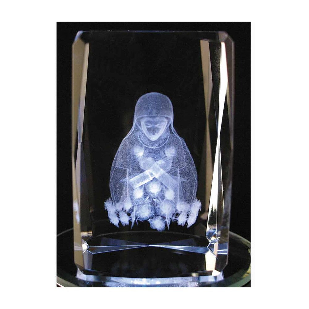 Laser Engraved Crystal Mystical Rose
