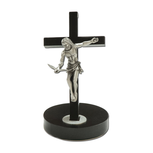 8" Black Wood Gift Of The Spirit Crucifix Style JC6094E