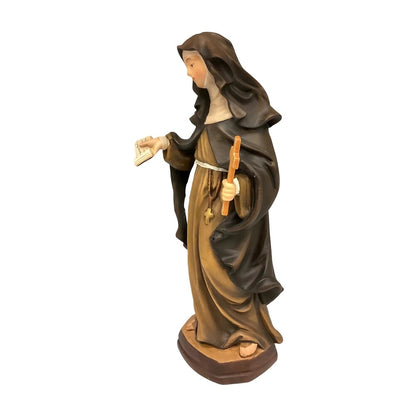 Sculpture of Saint Louise de Marillac in Val Gardena Wood