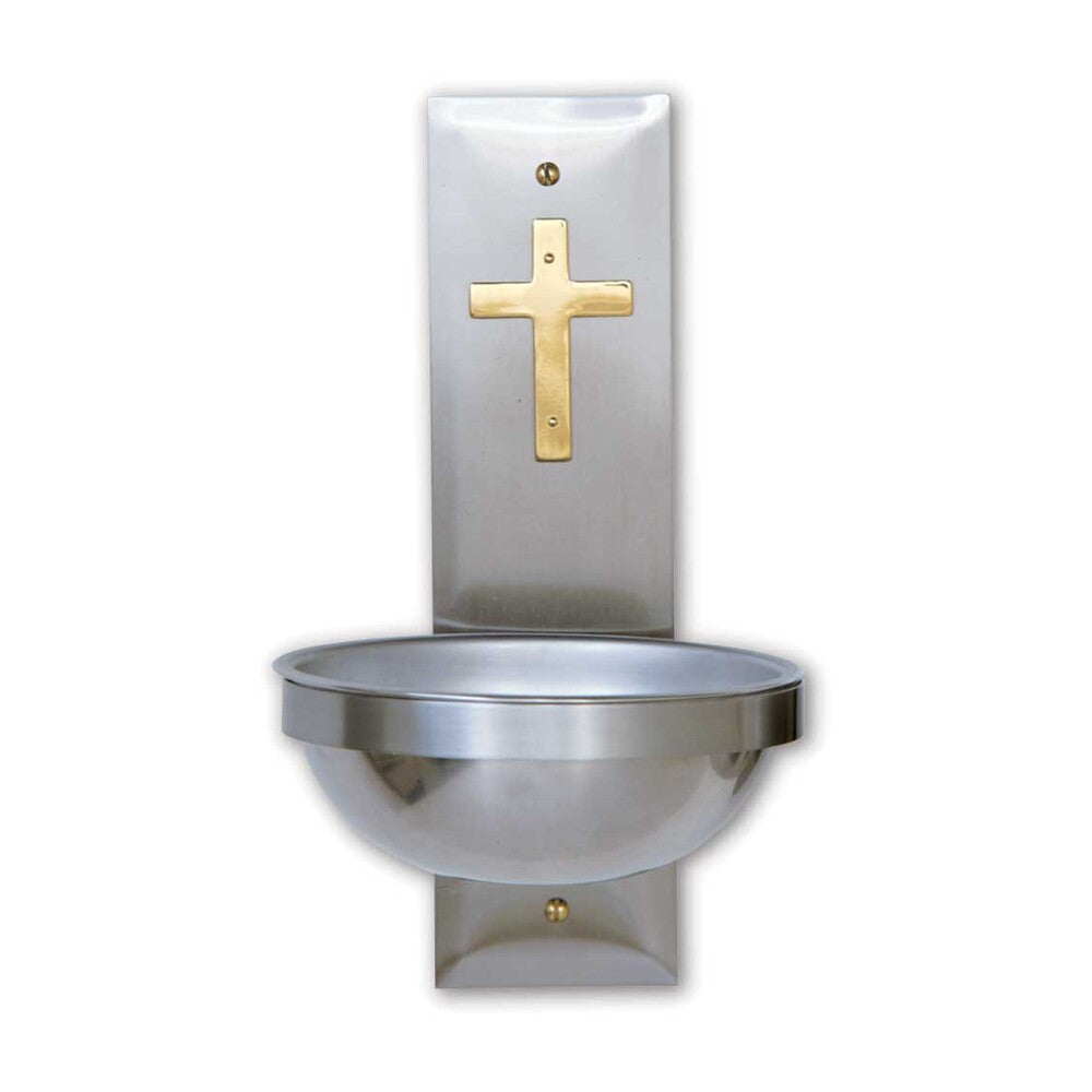 Stainless Steel Holy Water Stoup, Style K149