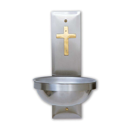 Stainless Steel Holy Water Stoup, Style K149
