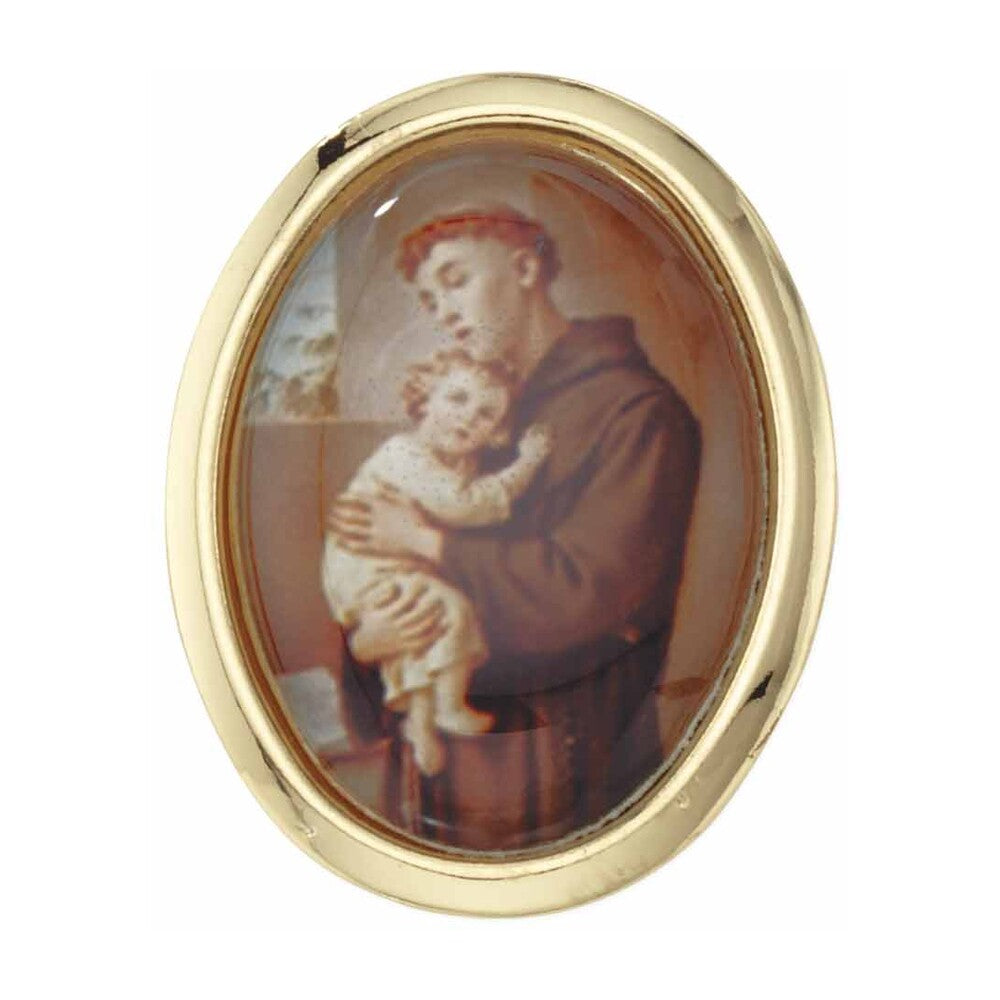 St Anthony (Dome) Lapel Pin