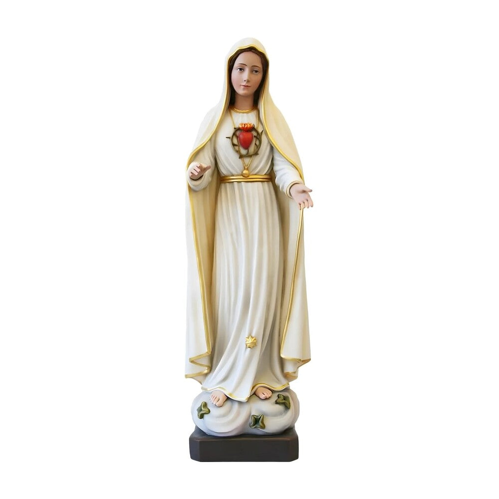 Original Hand-Painted Fiberglass Statue of Our Lady of Fatima | Val Gardena Sacred Art