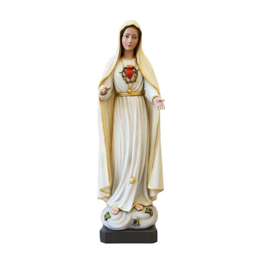 Original Hand-Painted Fiberglass Statue of Our Lady of Fatima | Val Gardena Sacred Art