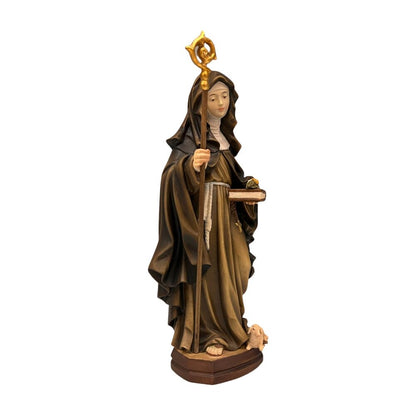 Santa Agnese di Montepulciano: Artisan Carved Wood Sculpture Val Gardena