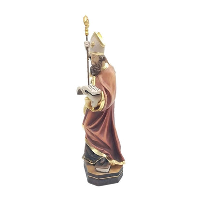 Sculpture Saint Conrad Bishop with Crozier and Lamb
