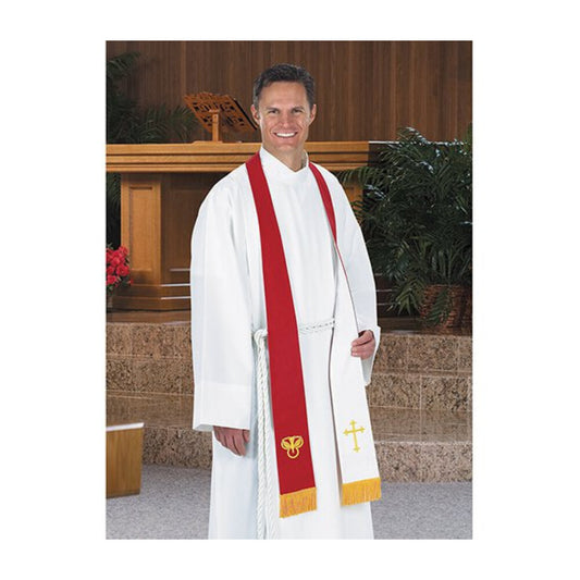 Reversible Pentecost Stole Red/White
