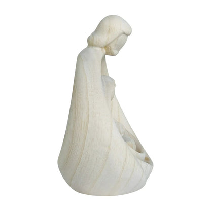 Sacred Family Modern Minimalist Nativity Scene - Wood Sculpture