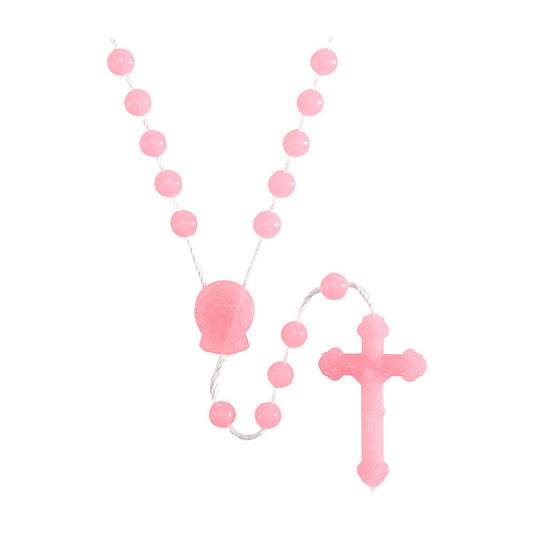 Rose-Scented Pink Cord Rosary