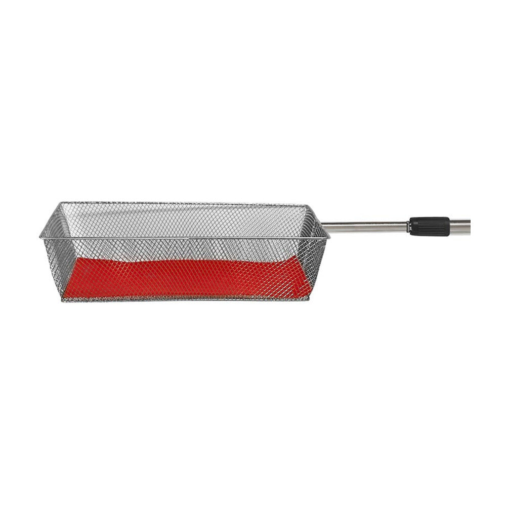 Offering Basket with Retractable Handle - Silver