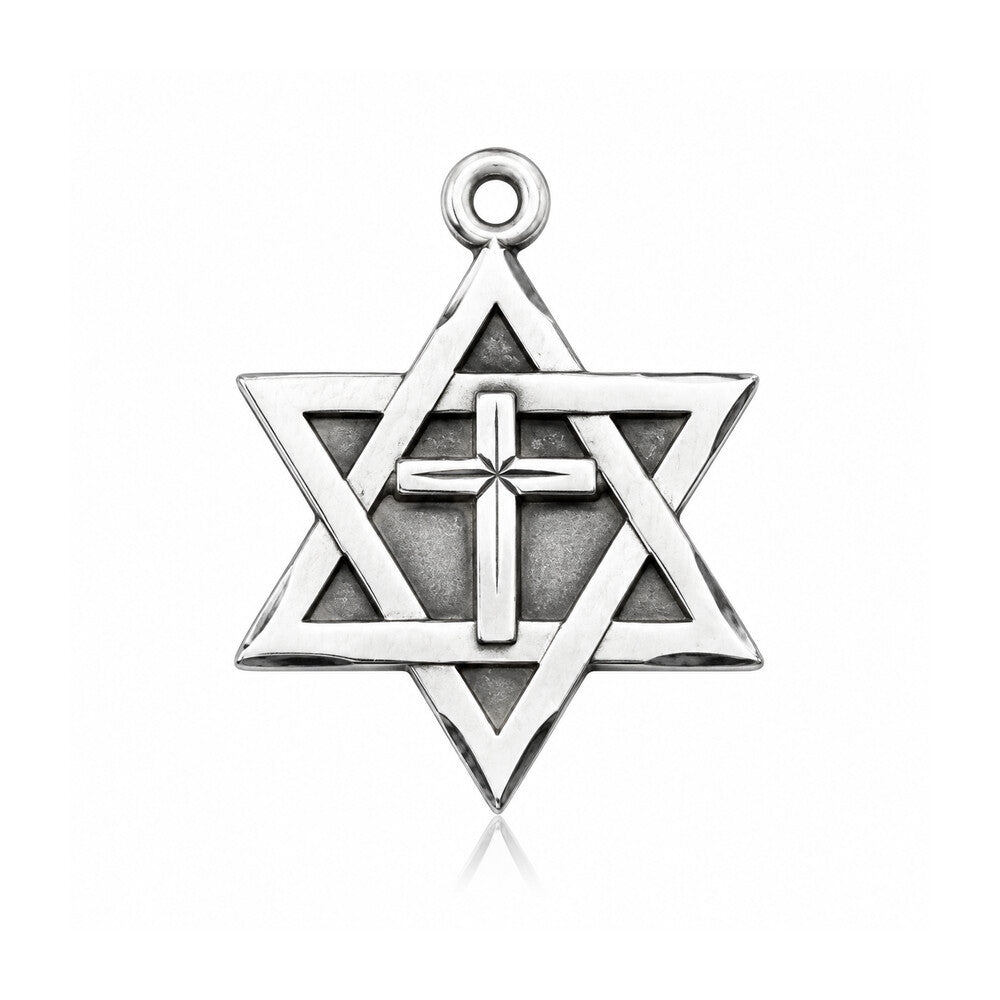 Star of David w/ Cross Medal (1212Y)