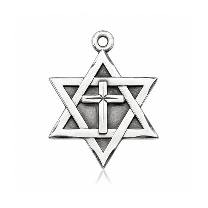 Star of David w/ Cross Medal (1212Y)