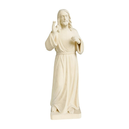 Risen Christ, Handcrafted Painted Wood Sculpture