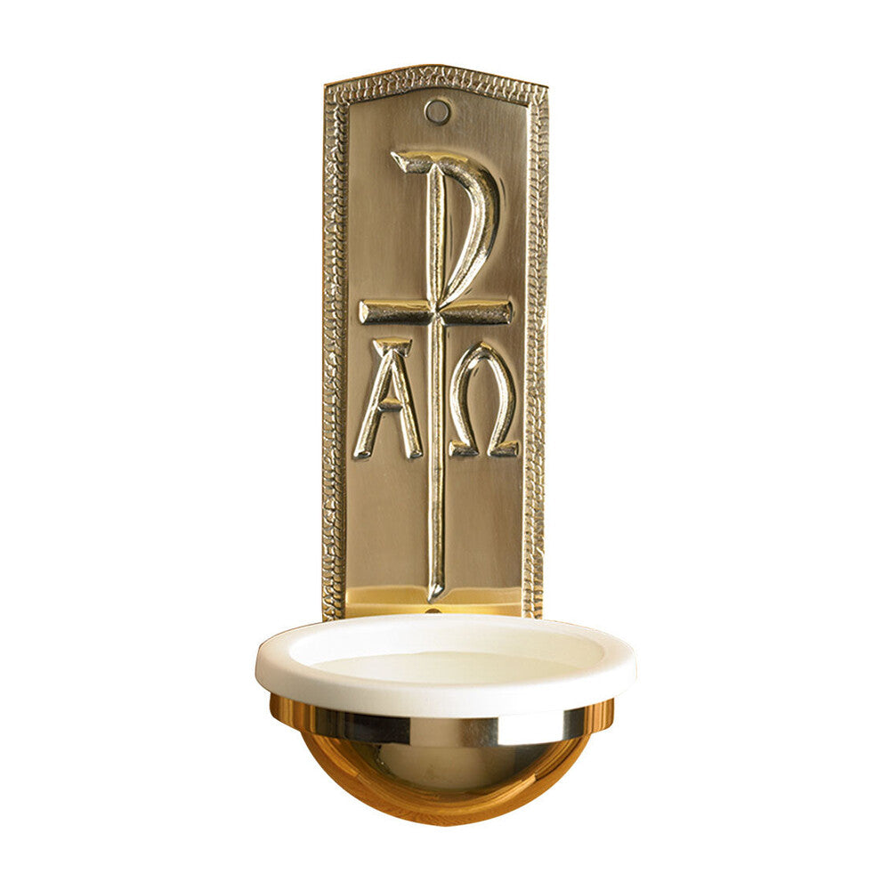 9 1/2" Chi Rho Holy Water Font